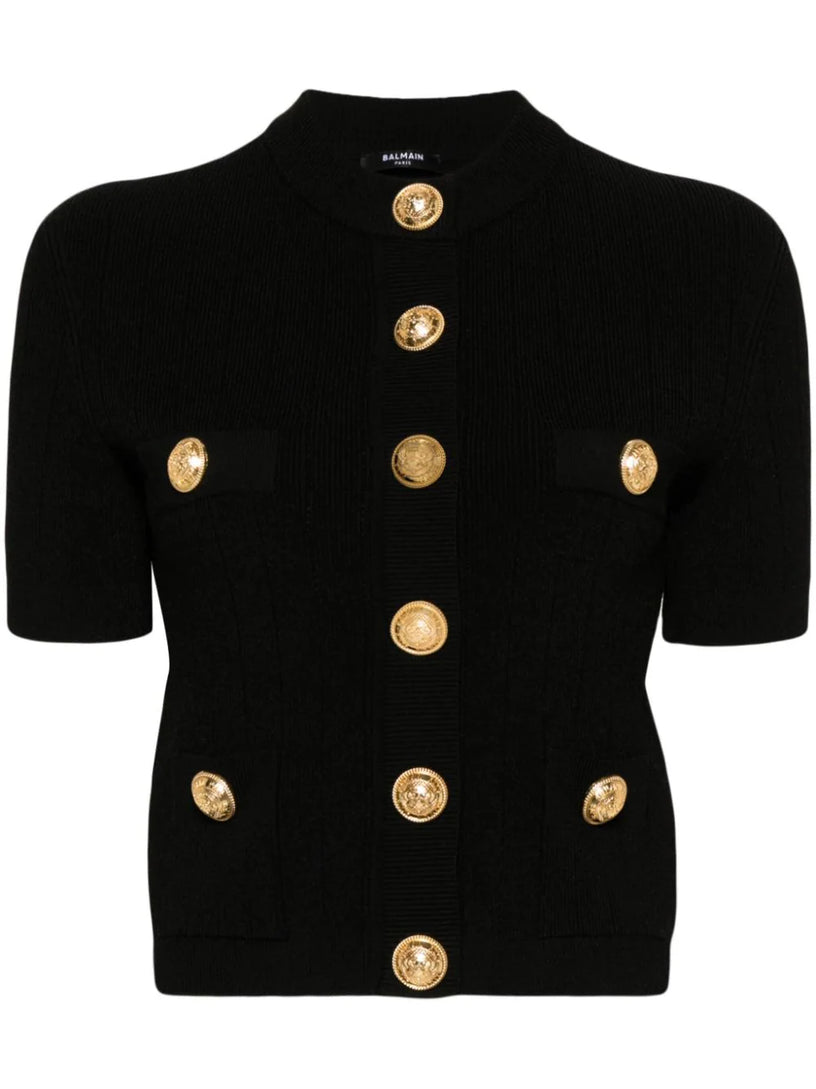 BALMAIN Buttoned knitted cardigan