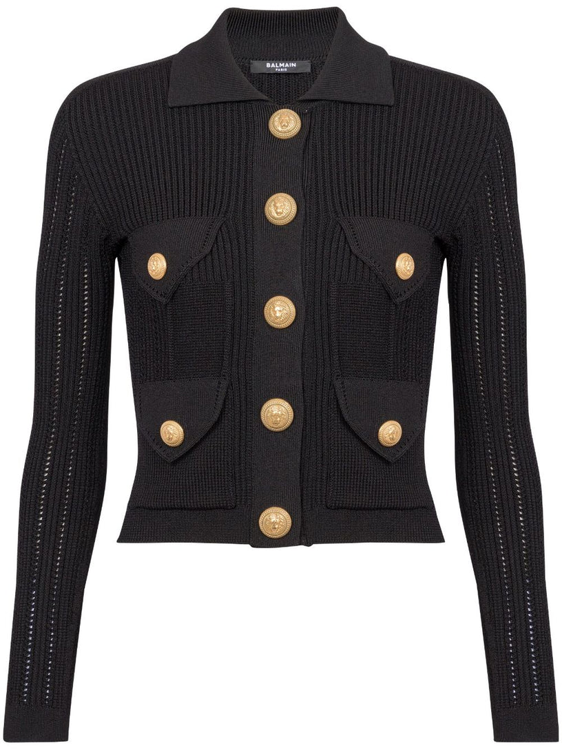 BALMAIN Buttoned knit cardigan