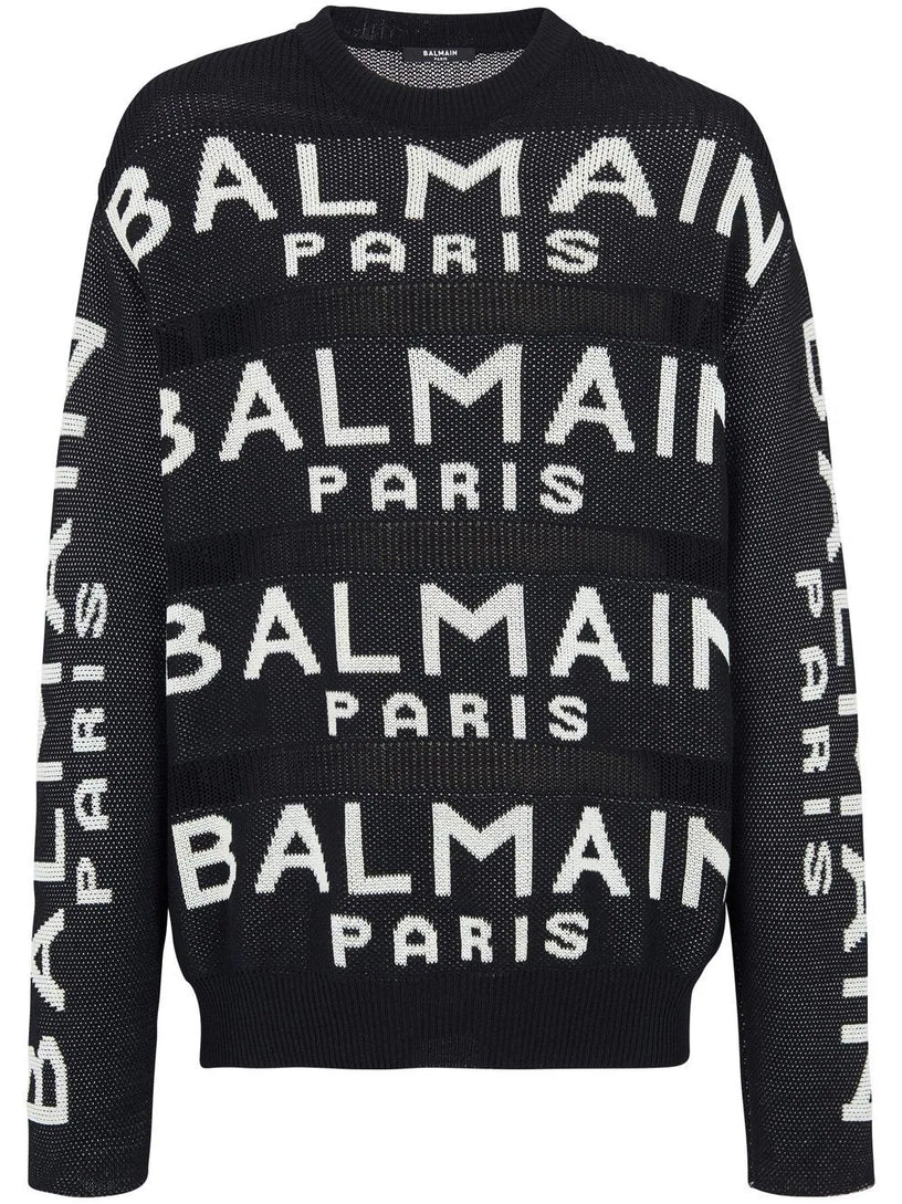 BALMAIN All-over logo sweater