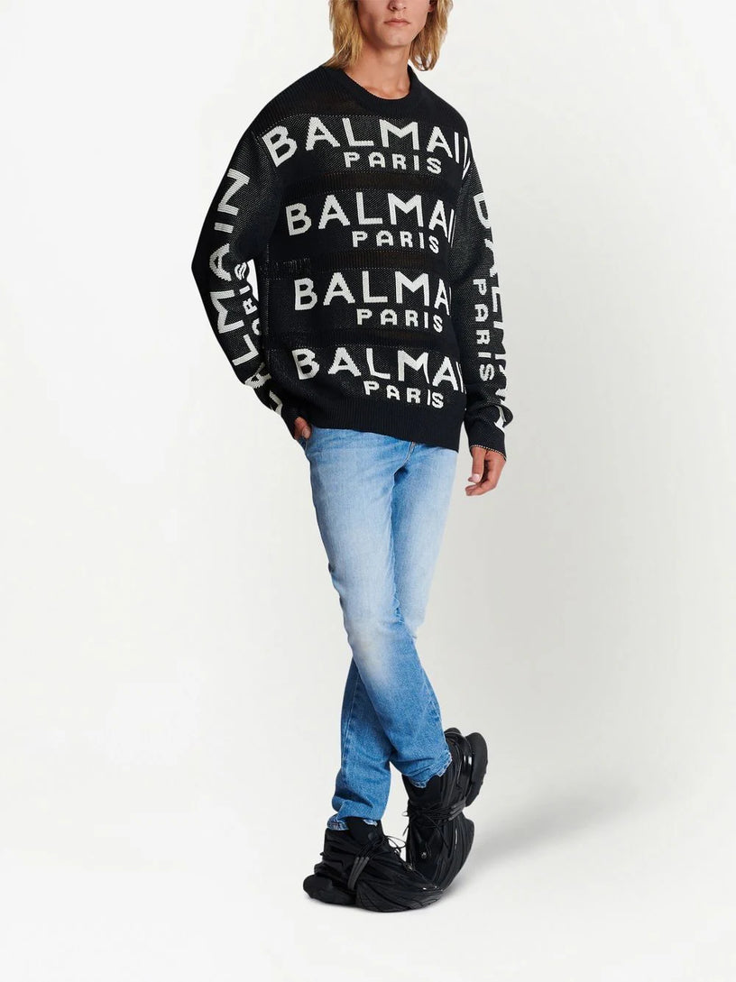 All-over logo sweater