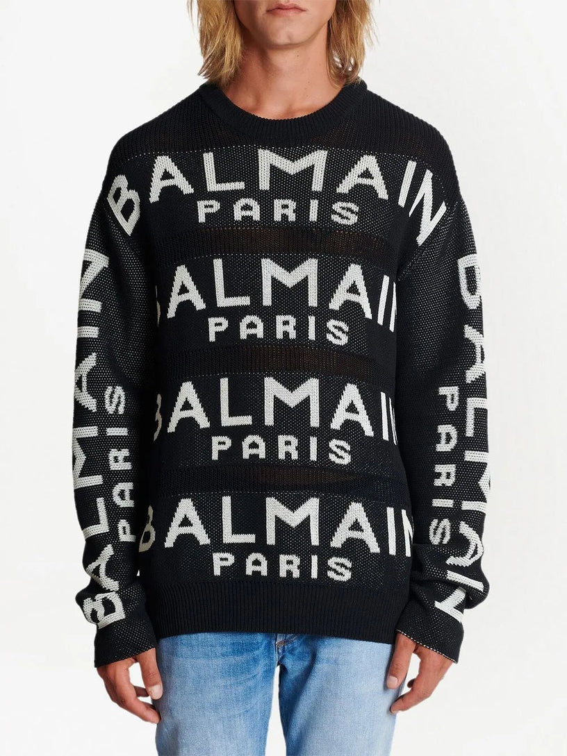 All-over logo sweater