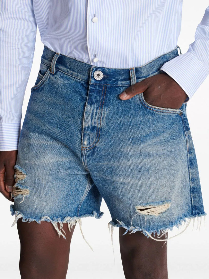 Unisex denim shorts