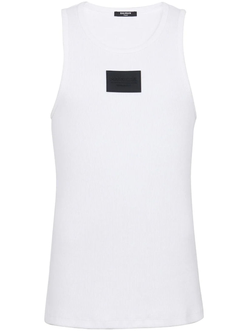 BALMAIN Main lab tank top