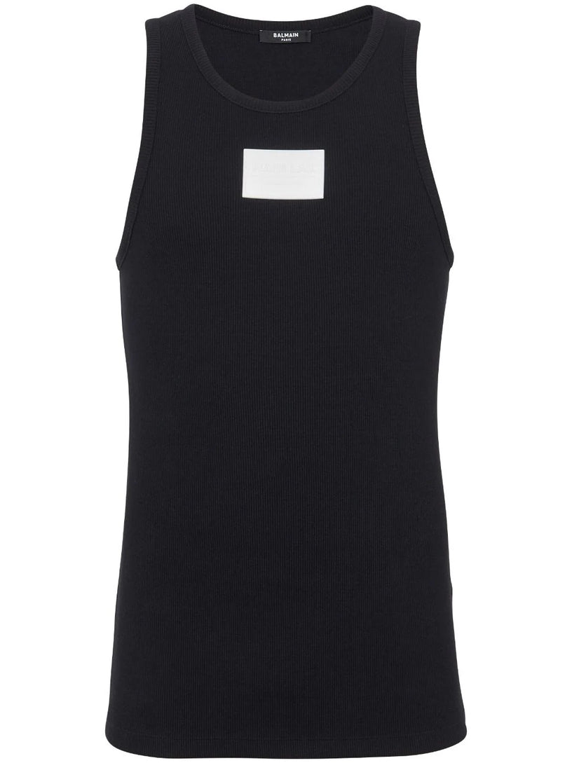 BALMAIN Main lab tank top