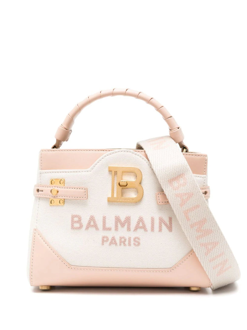 BALMAIN B-buzz 22 canvas top handle bag