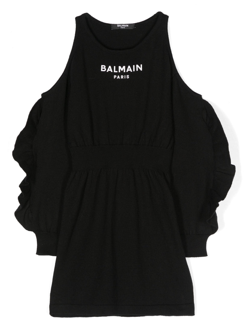 BALMAIN Kids Dress with logo