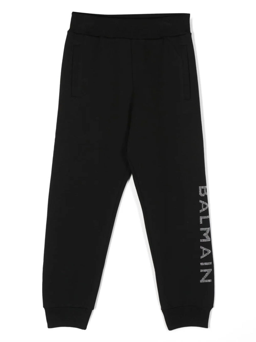 BALMAIN Kids Trackpants with embellished logo