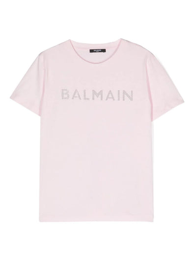 Jersey T-shirt with Balmain logo