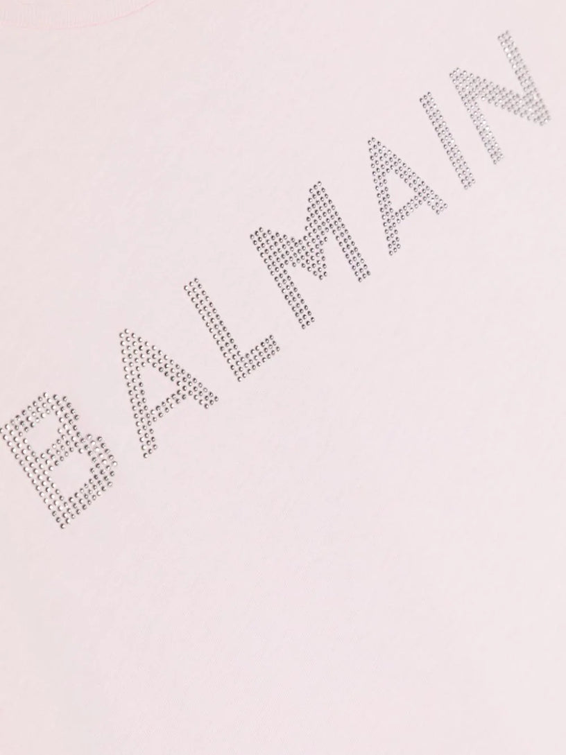 Jersey T-shirt with Balmain logo