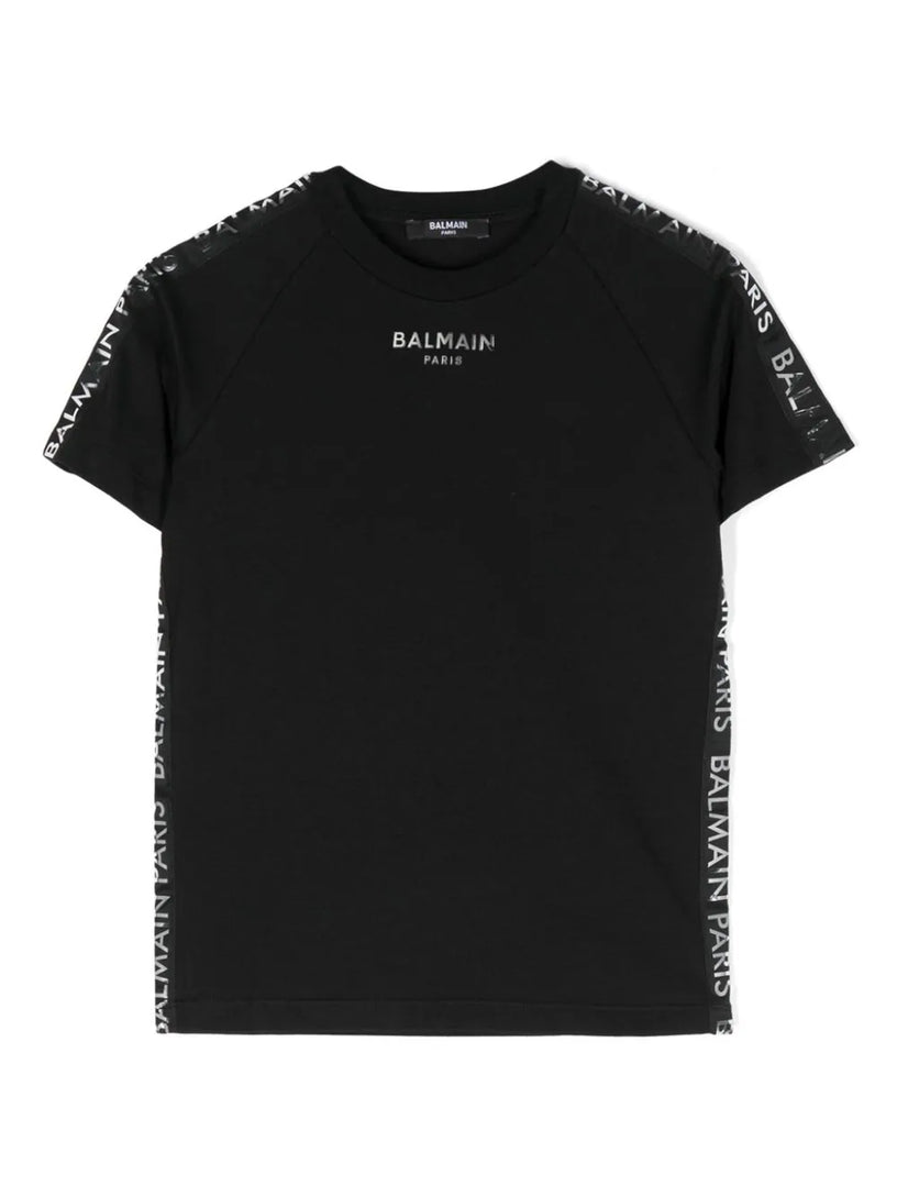 BALMAIN Kids T-shirt with metallic logo