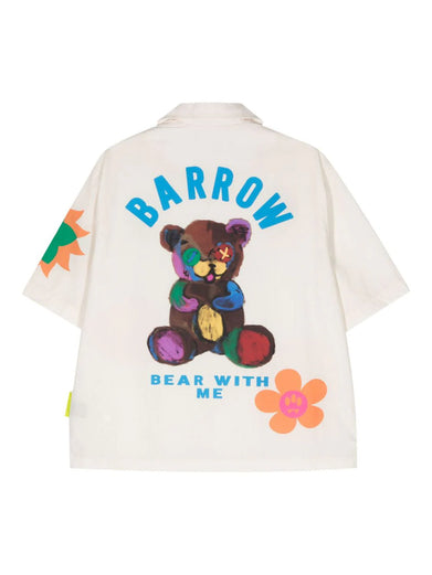 Barrow shirt in multicolor poplin print