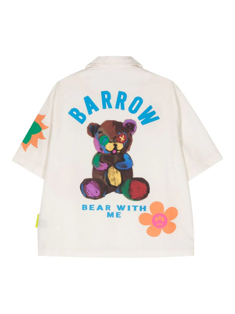 Barrow shirt in multicolor poplin print