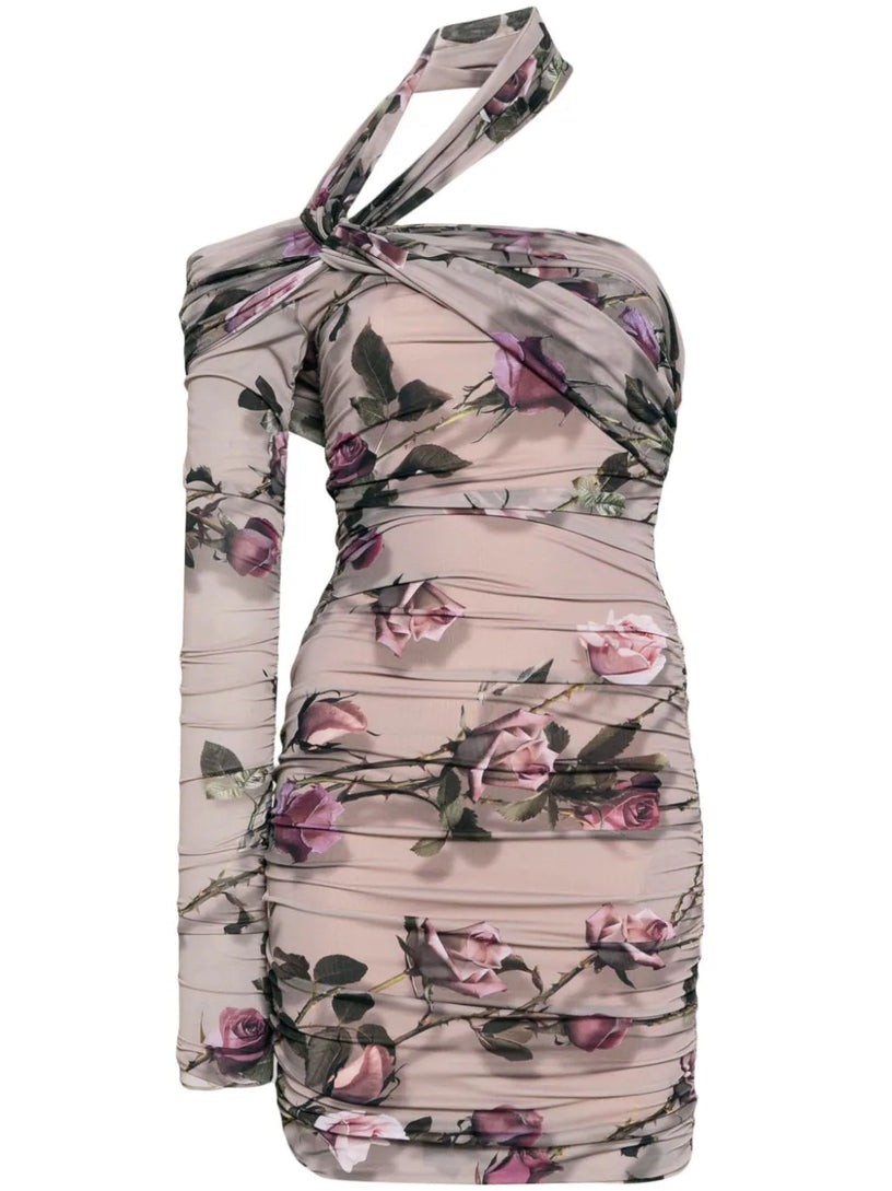 Blumarine Dress with torchon rose print