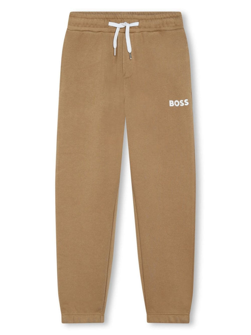 Fleece sweatpants with logo