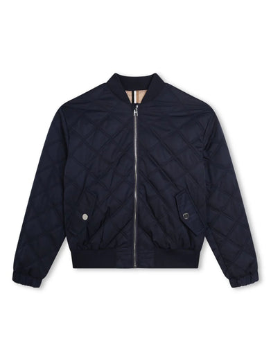 Quilted bomber jacket