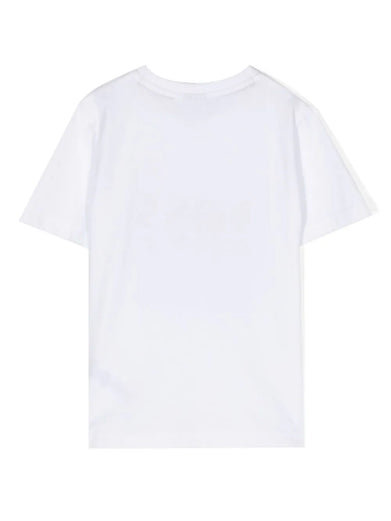 Cotton jersey T-shirt with repeated logo