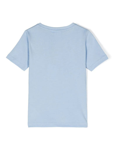 Cotton jersey T-shirt with repeated logo