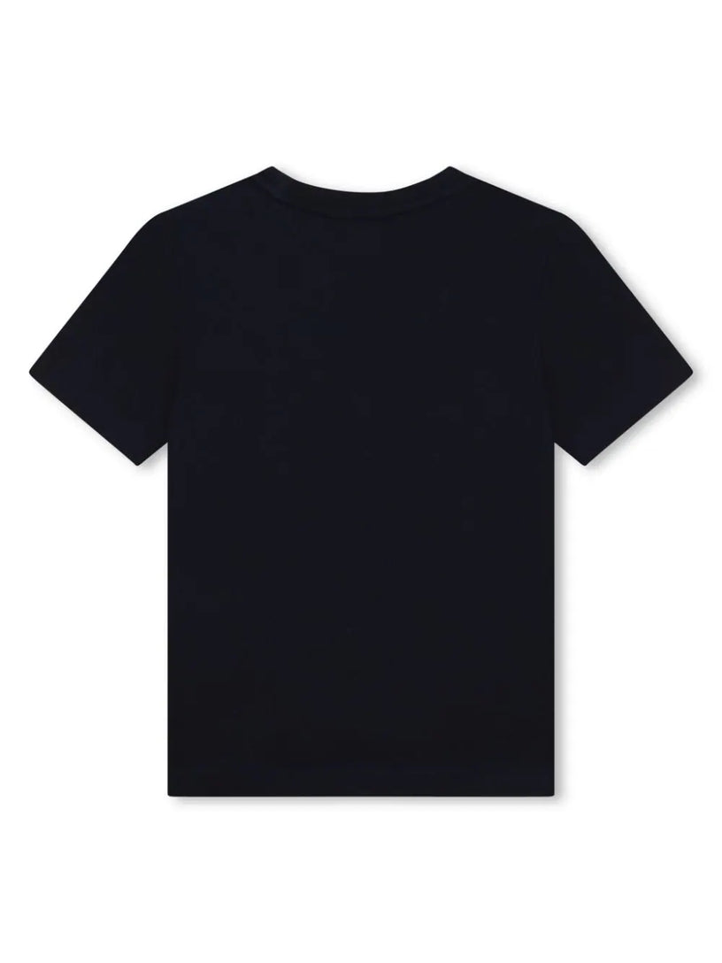 Cotton jersey T-shirt with repeated logo