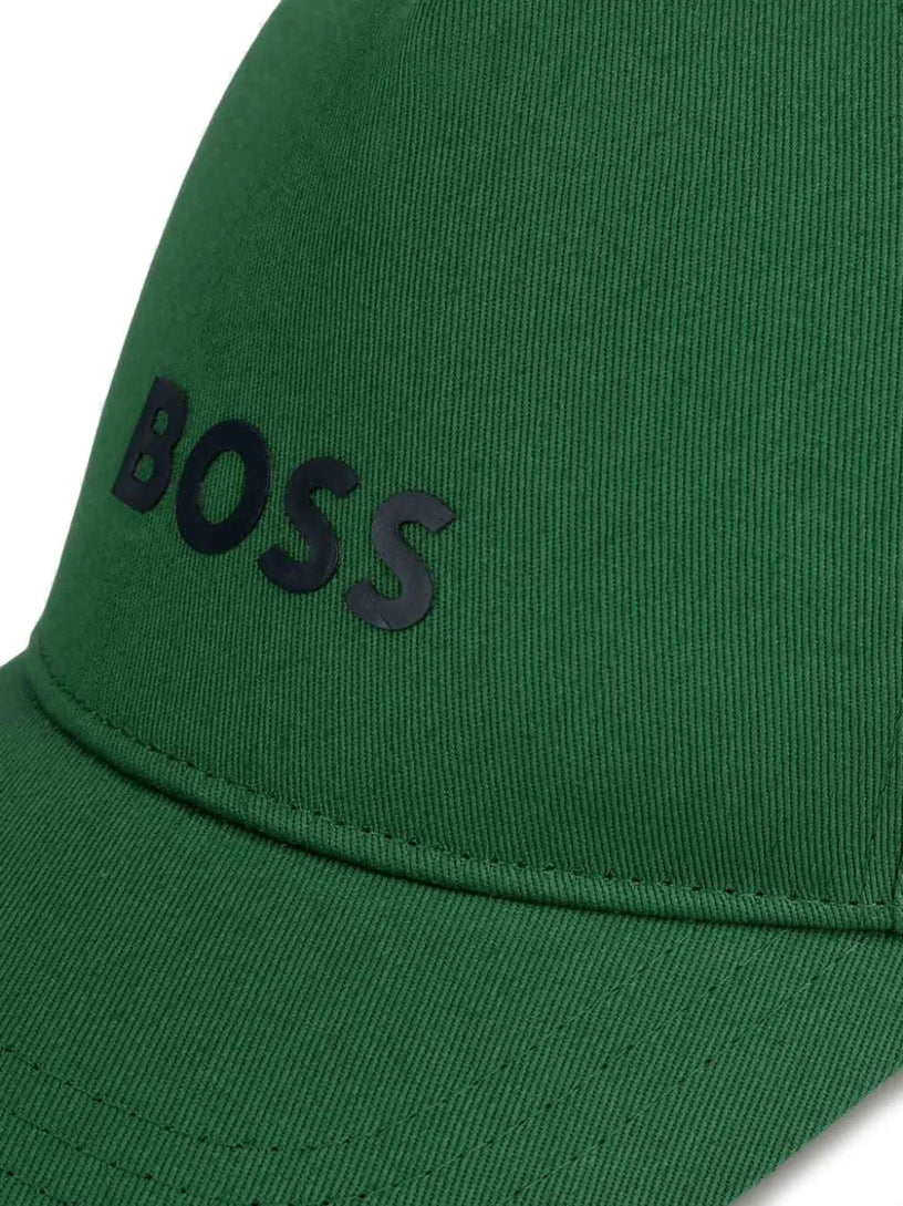 Cotton twill hat with logo patch