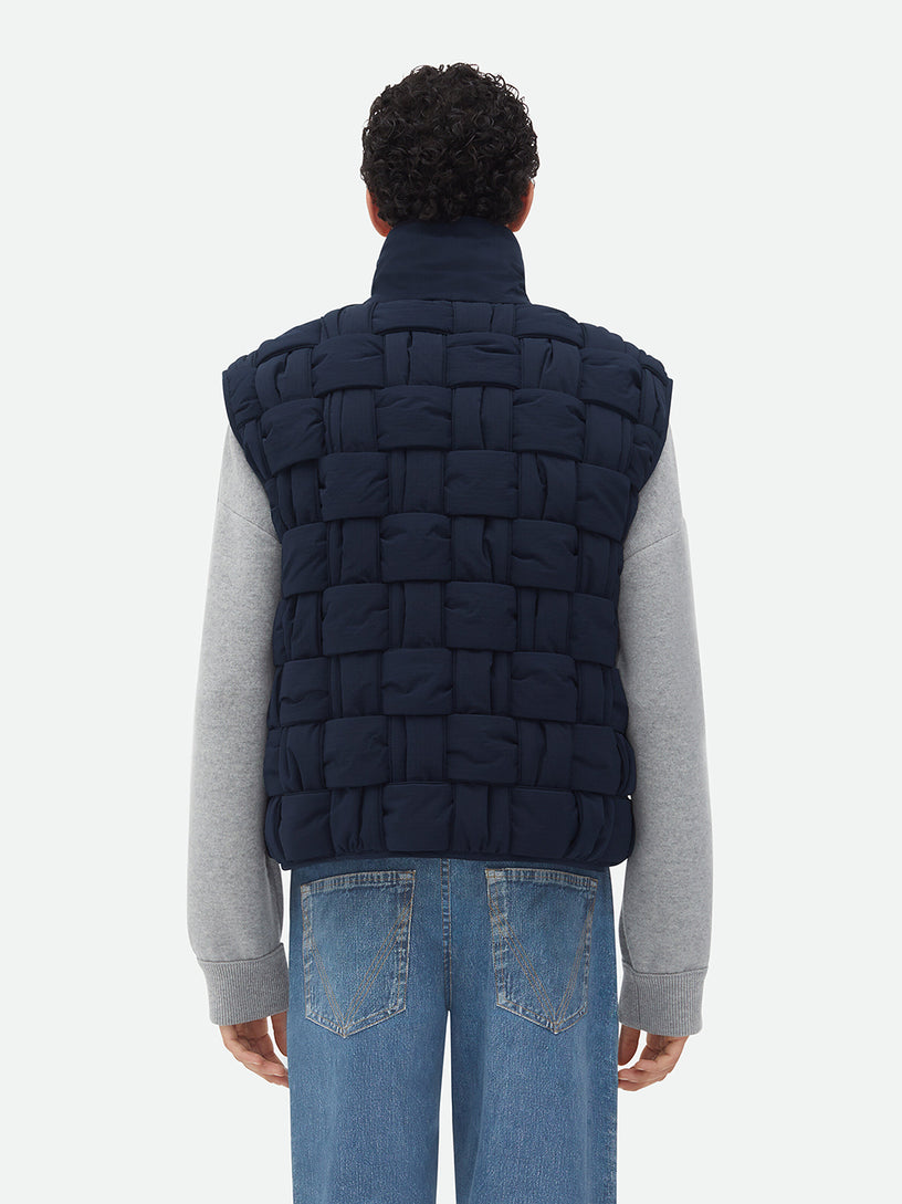 Tech Nylon Intrecciato Gilet