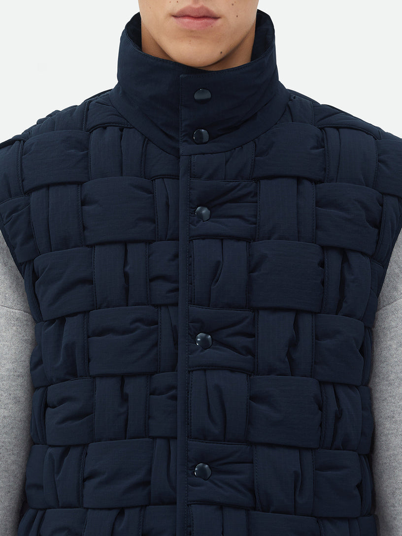 Tech Nylon Intrecciato Gilet