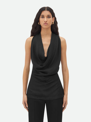 Fluid Viscose Draped Top