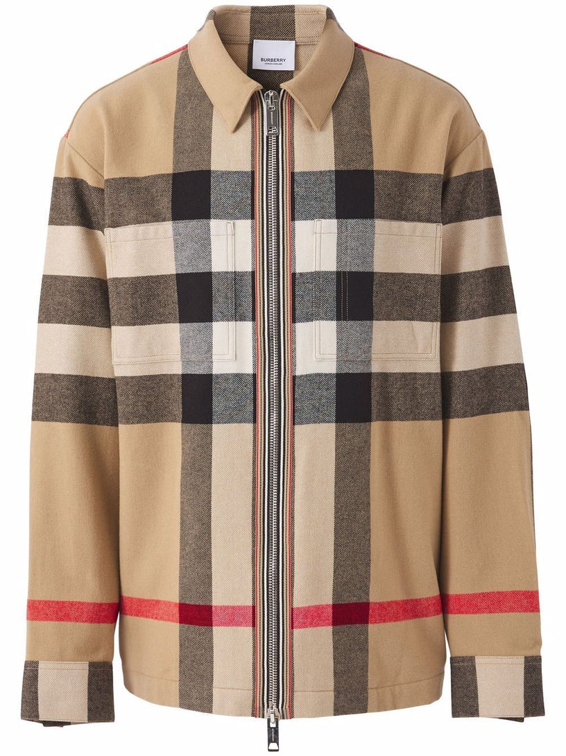 Burberry Check wool cotton overshirt