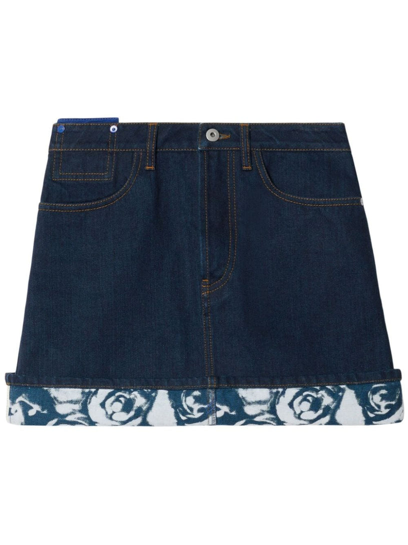 Burberry Heavyweight denim mini skirt