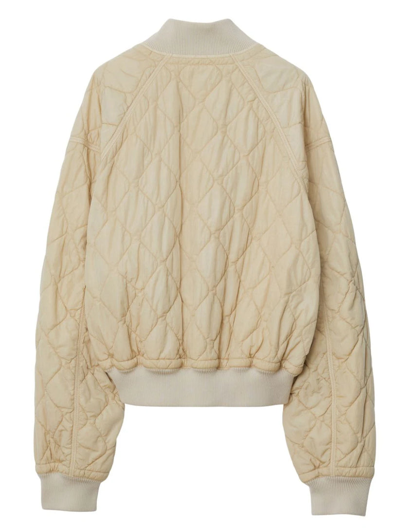 Quilted Nylon Bomber Jacket