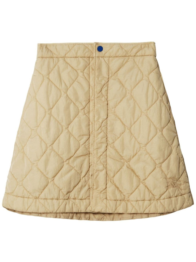 Quilted Nylon Mini Skirt