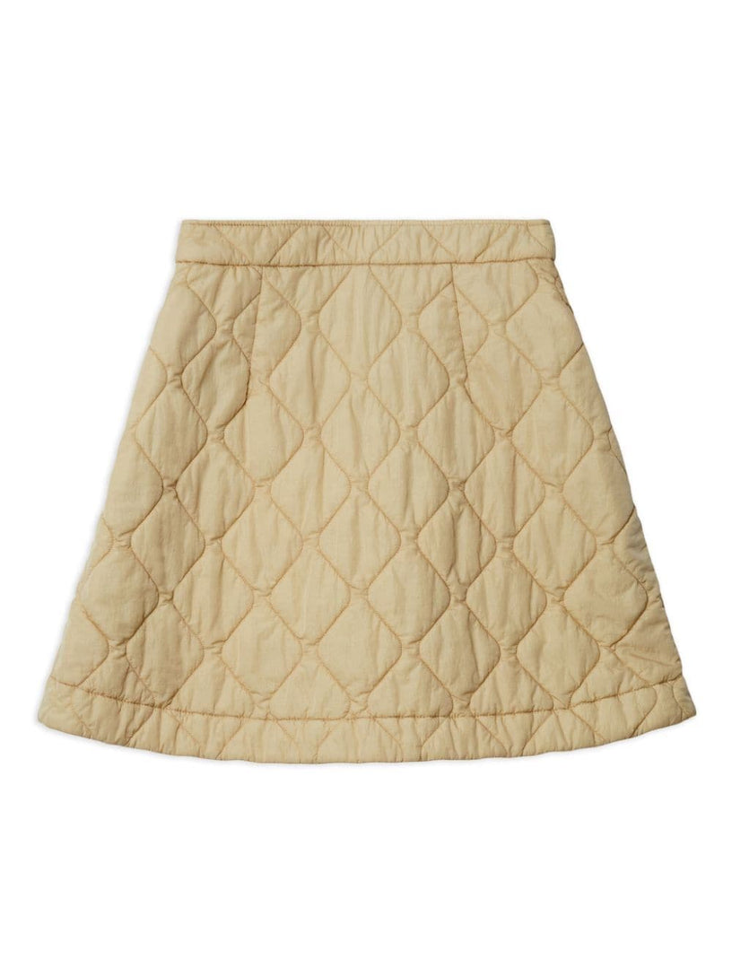 Quilted Nylon Mini Skirt