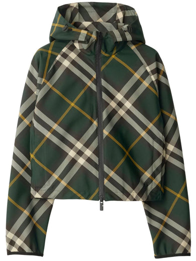 Cropped Check Lightweight Jacket