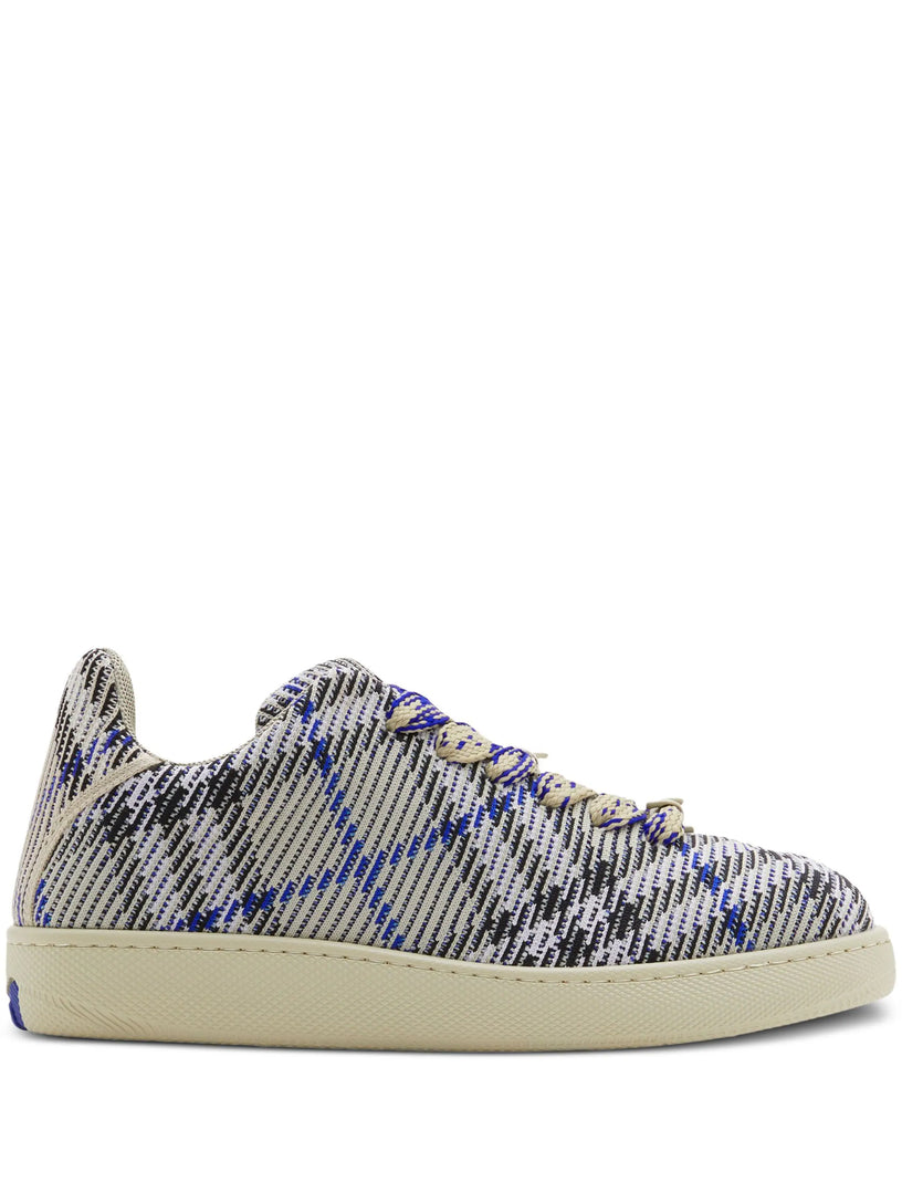 Burberry Check knit box sneakers