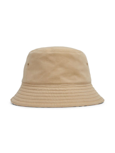 Reversible gabardine bucket hat