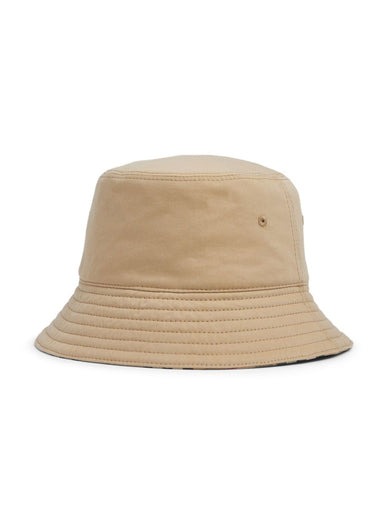 Reversible gabardine bucket hat