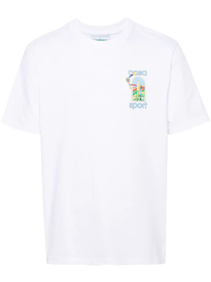 CASABLANCA Le jeu colore screen t-shirt