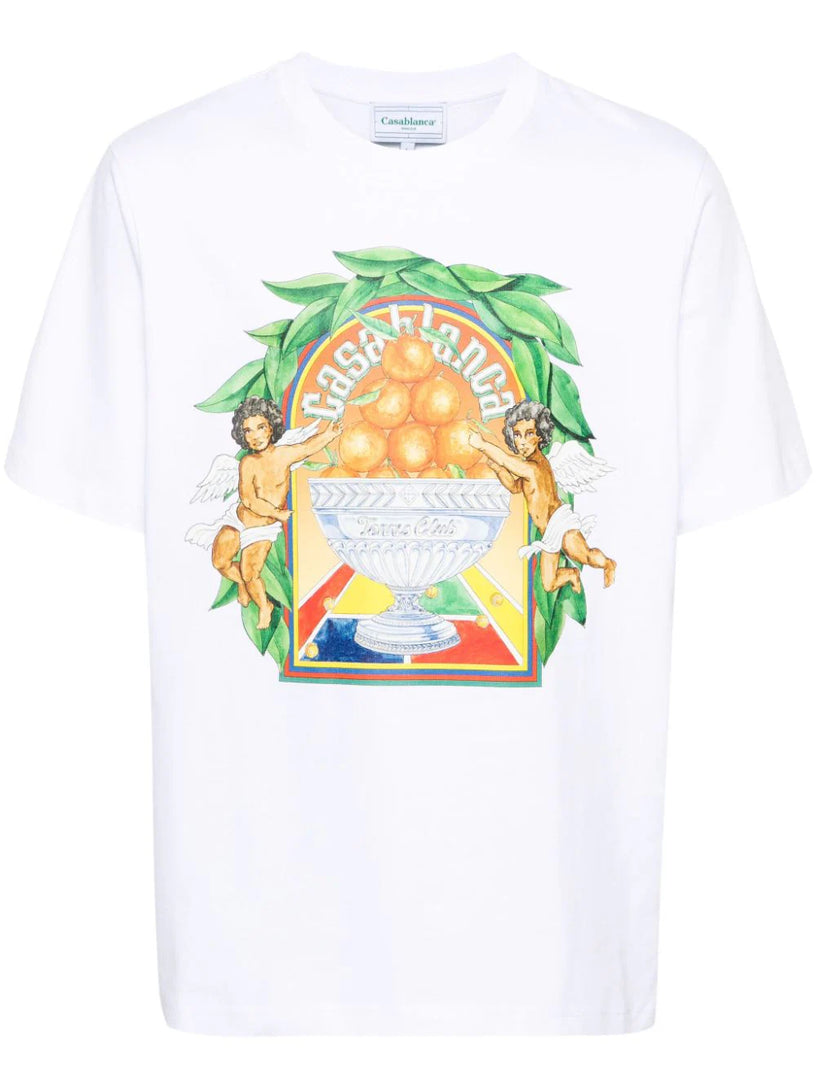 CASABLANCA Triomphe d'orange t-shirt