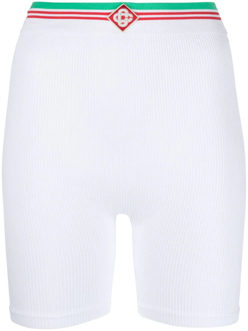 CASABLANCA Ribbed cycling shorts