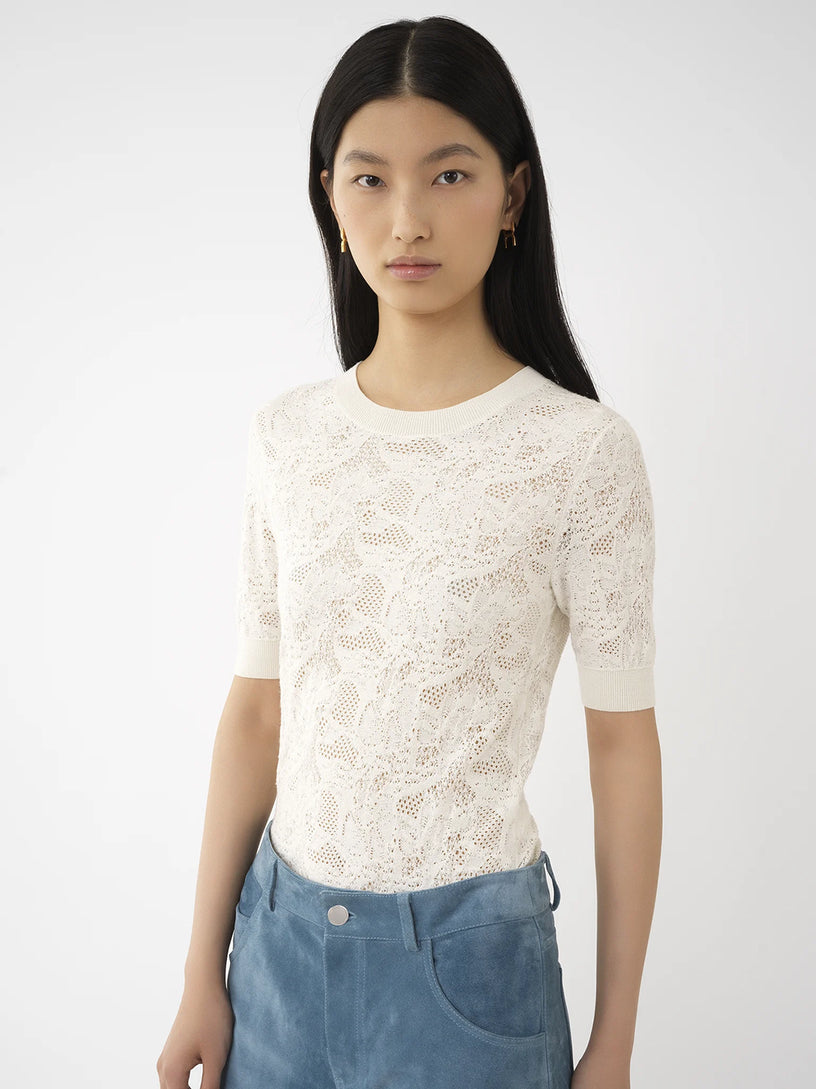 Flower jacquard jumper