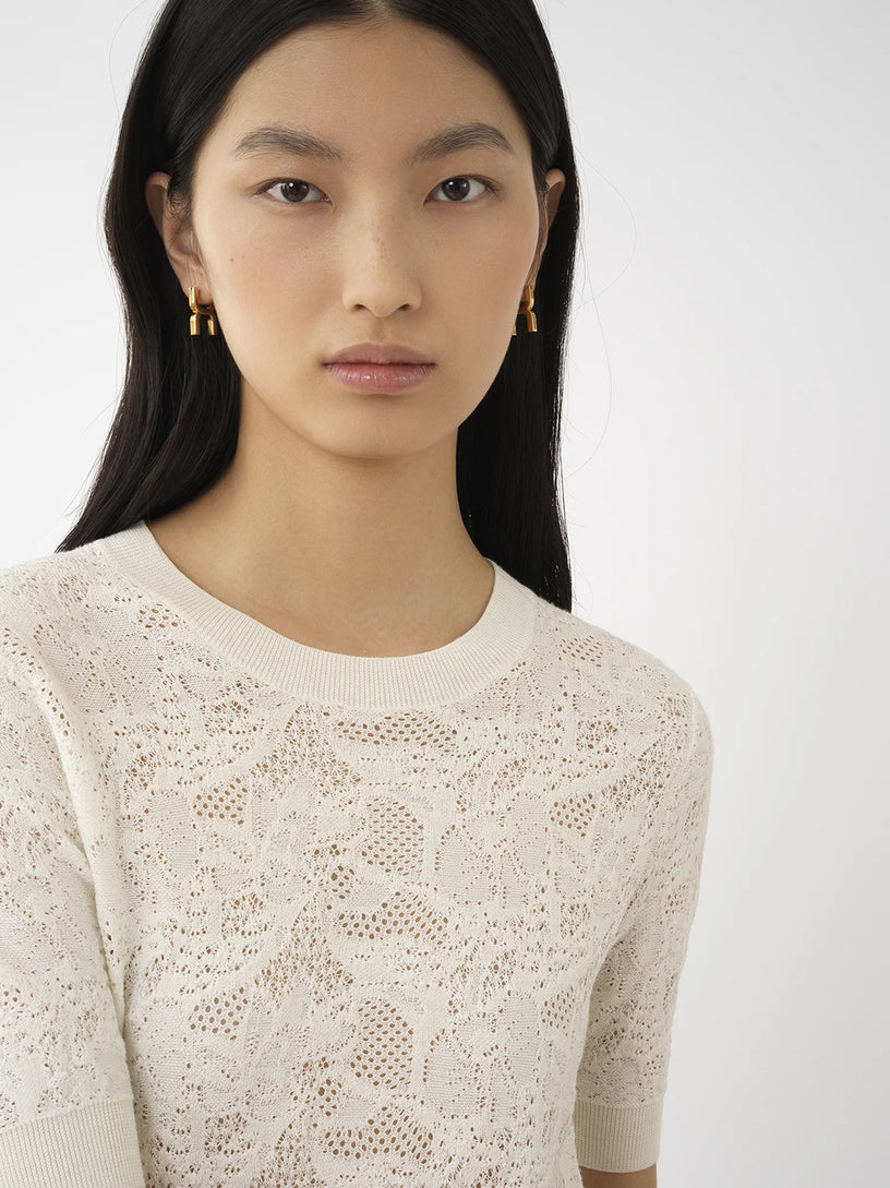 Flower jacquard jumper