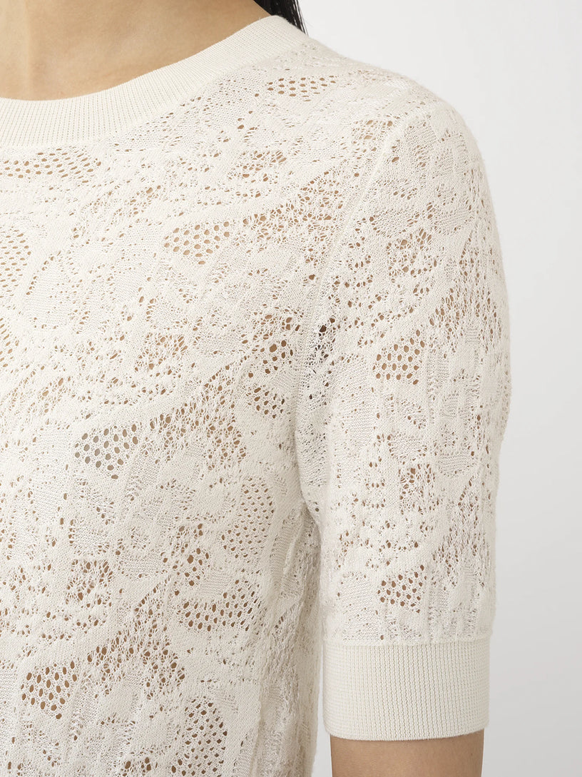 Flower jacquard jumper