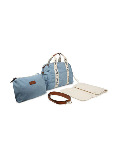 Denim changing bag