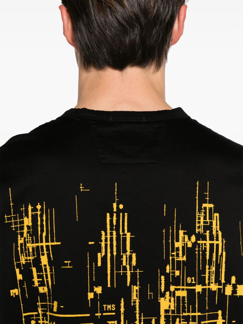 Metropolis Series Mercerized Jersey Logo Graphic T-shirt