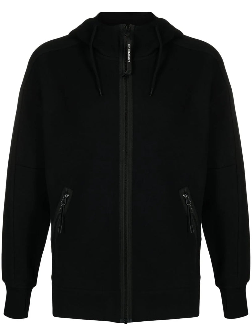 CP COMPANY Diagonal raised fleece goggle zipped hoodie