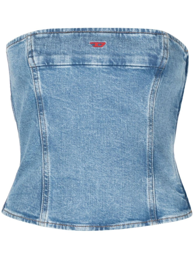 DIESEL De-ville denim bustier top