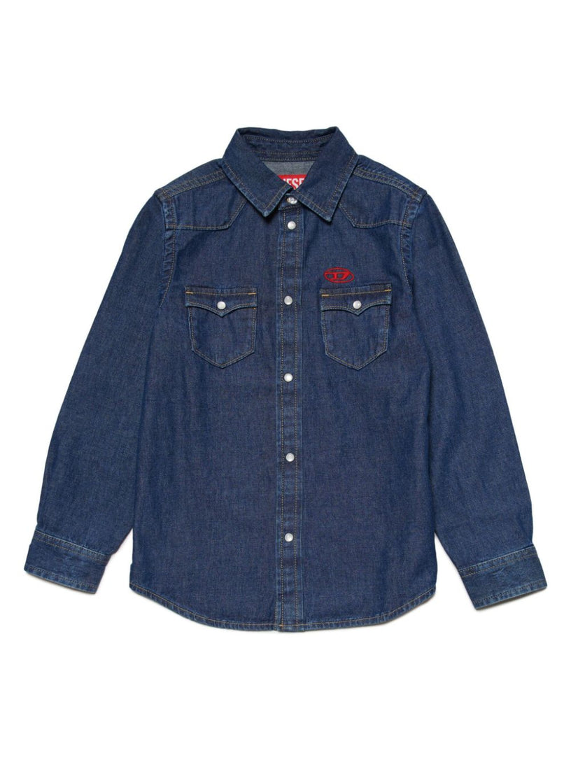 DIESEL Kids Ceko western shirt in denim