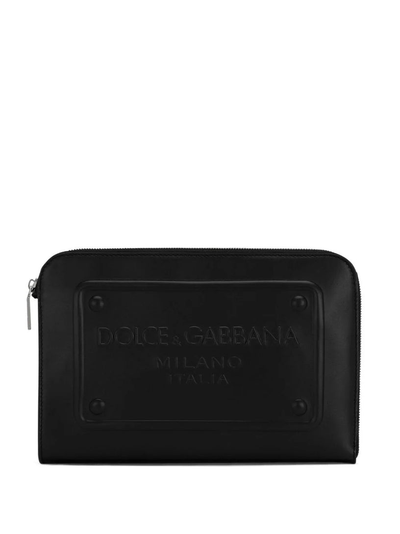 Dolce & Gabbana Small pouch with raised logo