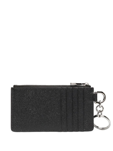 Card holder with ring and logo tag