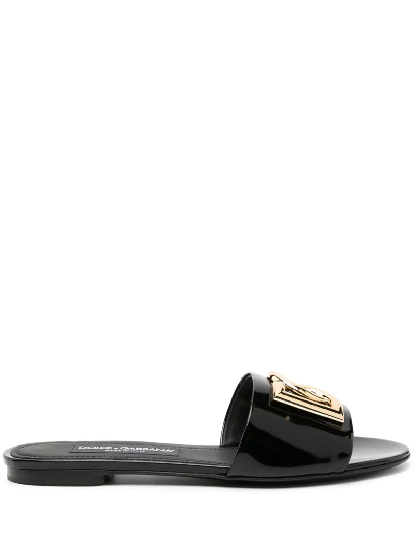 Dolce & Gabbana Slide in shiny calfskin