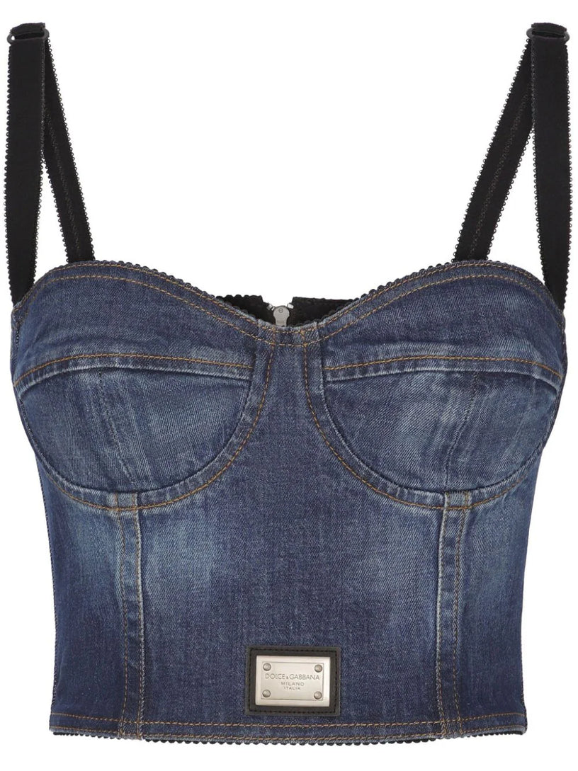 Dolce & Gabbana Denim corset top